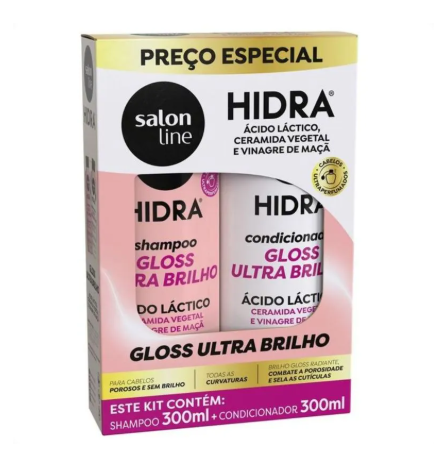 Kit Shampoo + Condicionador Salon Line Hidra Ceramida 300ml