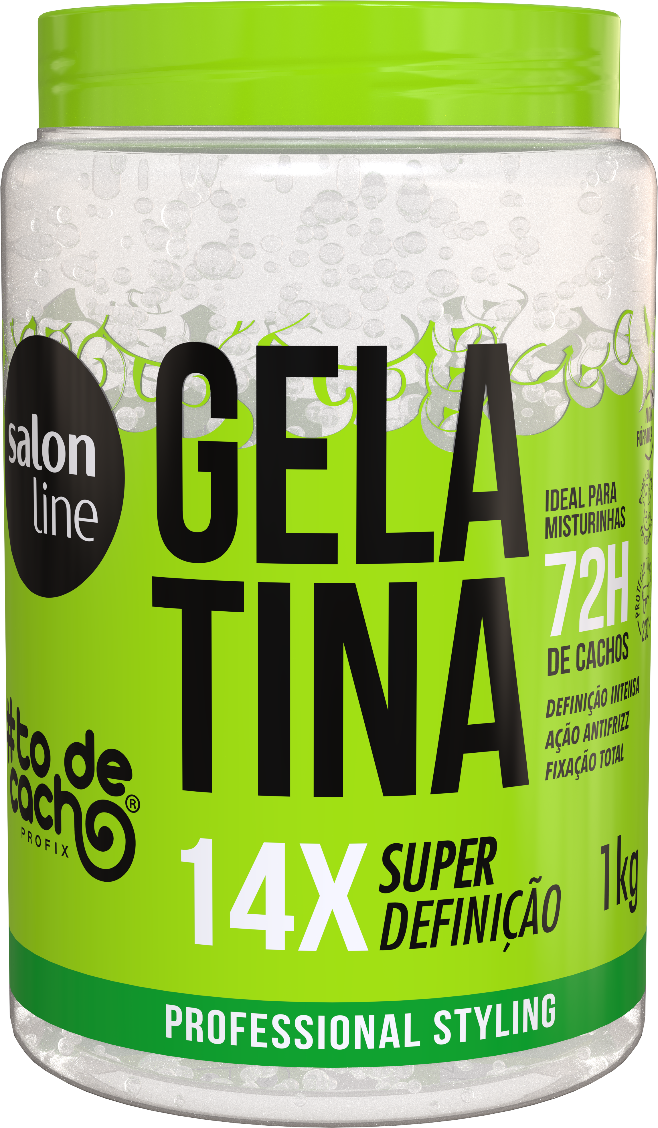 GELATINA SALON LINE #TODECACHO SUPER DEFINIÇÃO  1 KG