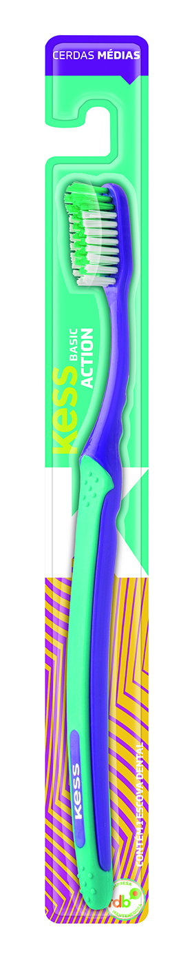 Escova Dental Kess Basic Action Média 2551