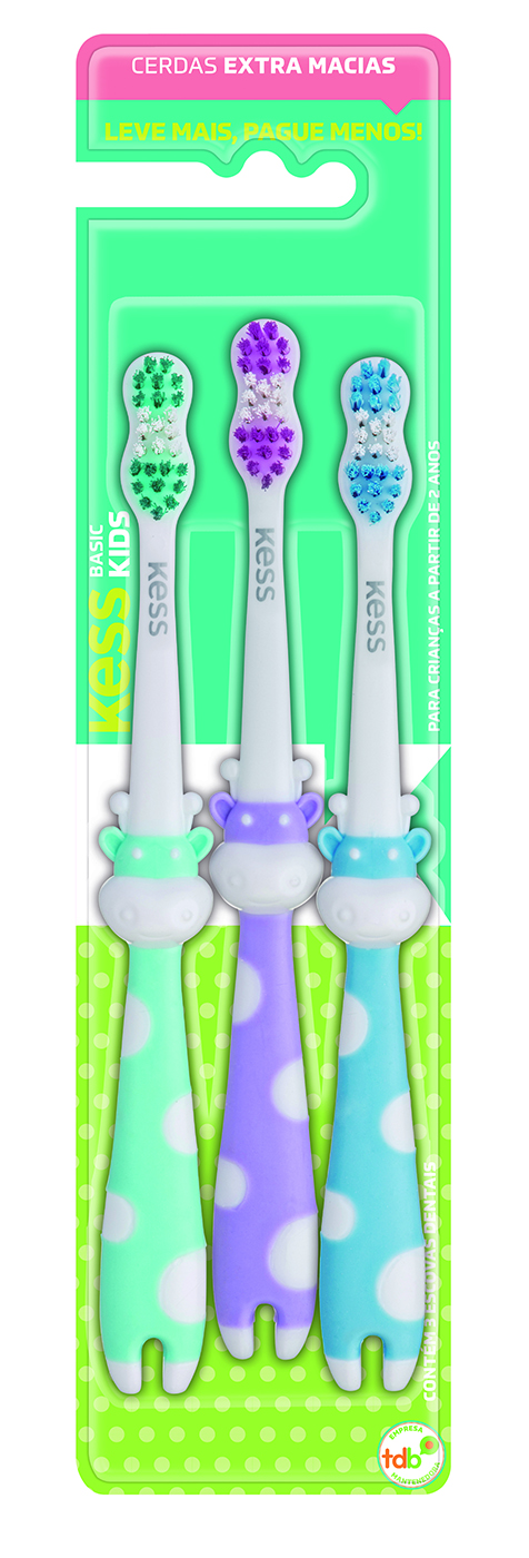 Escova Dental Kess Basic Pets (3 Unidades) 2566