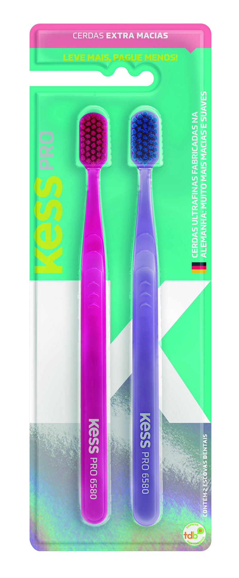 Escova Dental Kess Pro Extra Macia (2 Unidades) 2105