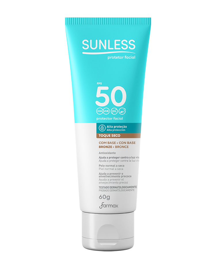 PROT.FACIAL FPS50 BRONZE SUNLESS 60GNOVO