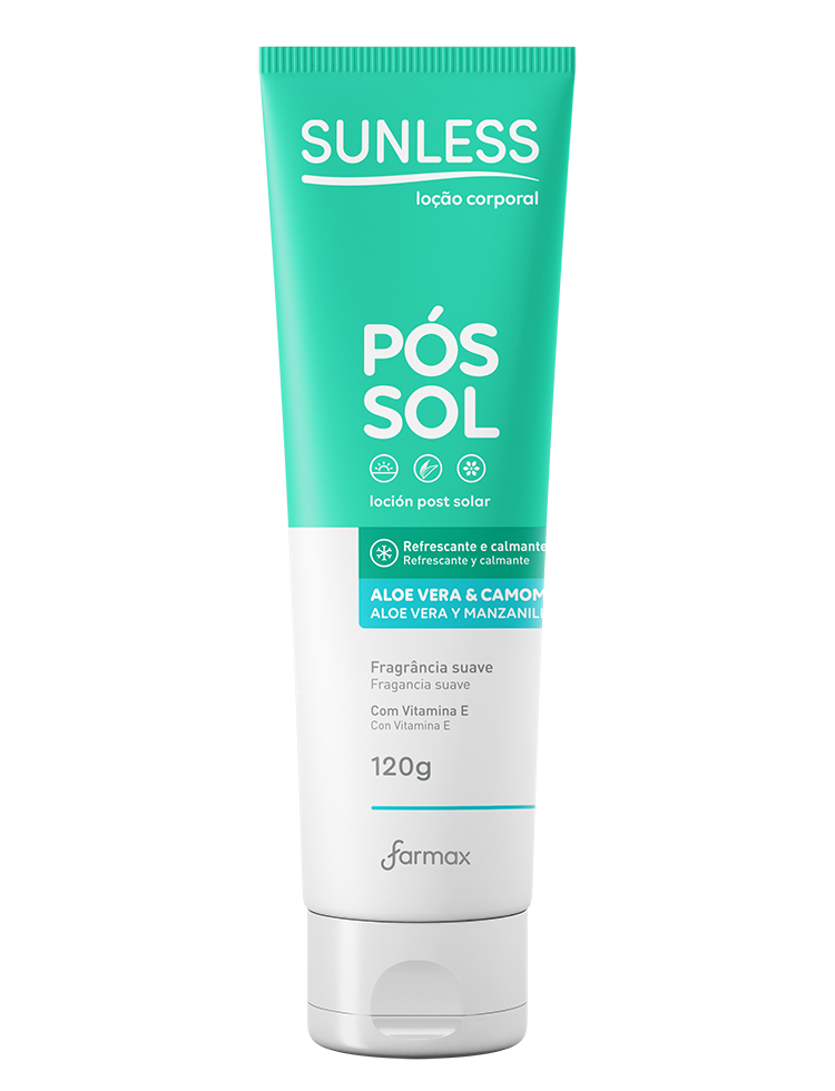 POS SOL CAMOMILA E ALOE VERA SUNLESS 120G