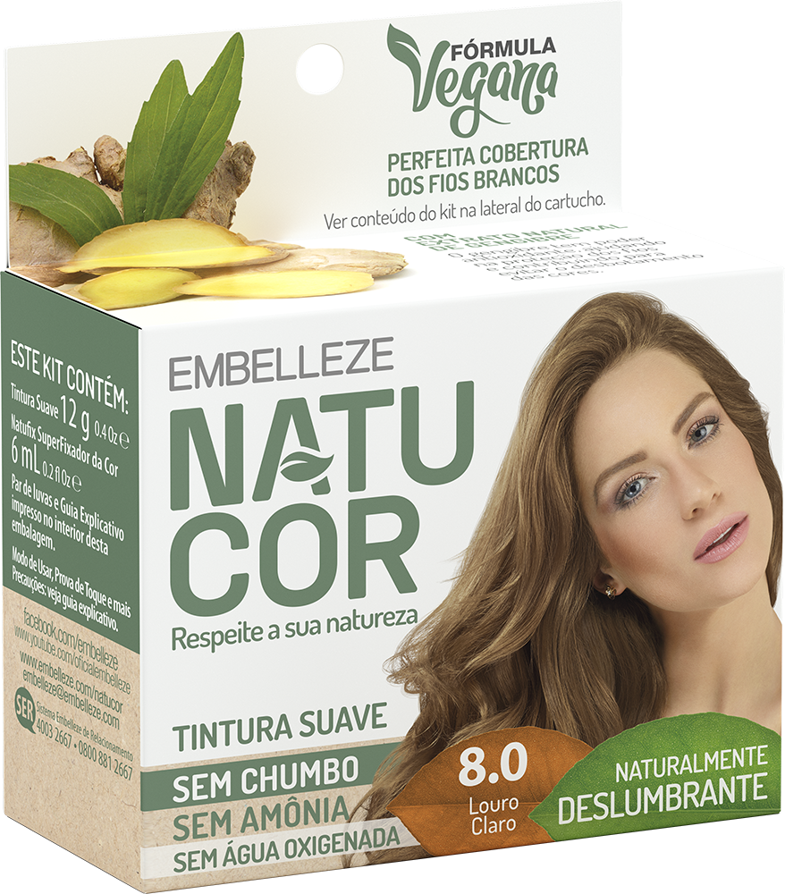 TINT NATUCOR 8.0 LOURO CLARO 12G