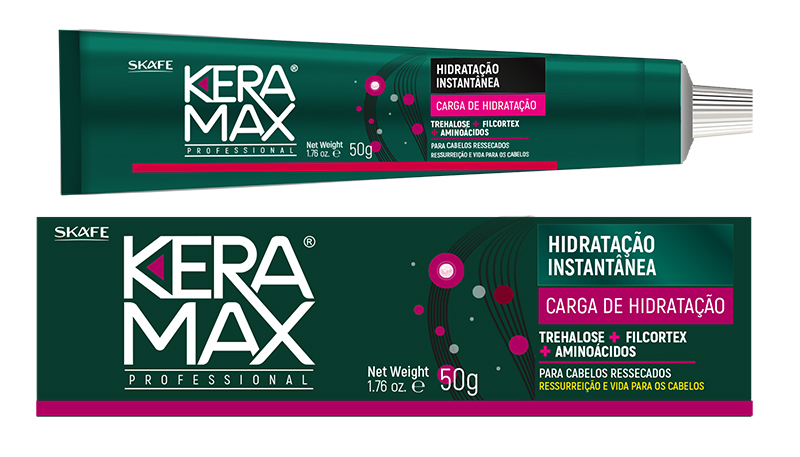 CARGA KERAMAX HIDRATAÇÃO INSTANTÂNEA 50G
