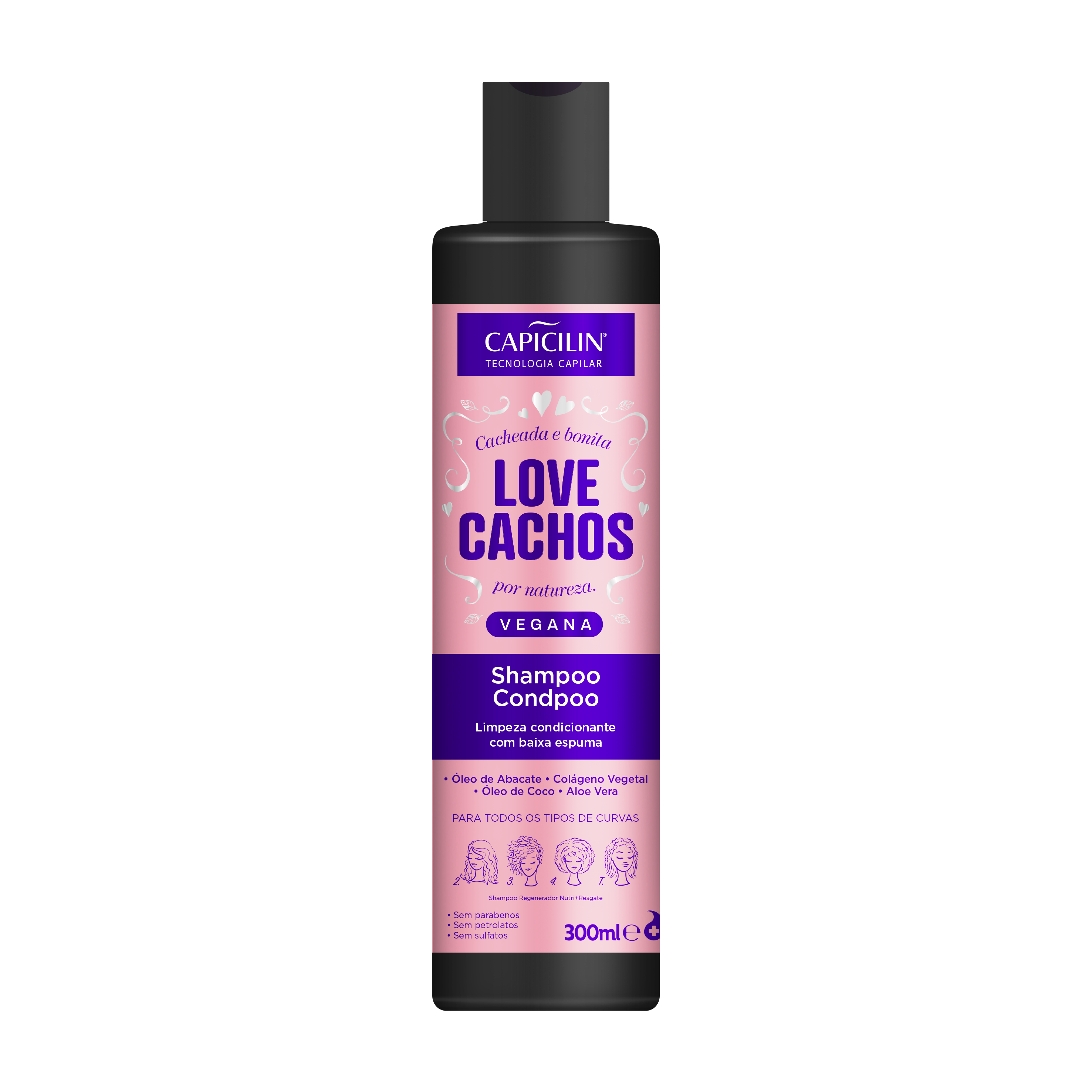 Shampoo Capicilin Love Cachos 300ml