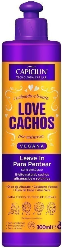 Leave In para Pentear Capicilin Love Cachos 300ml