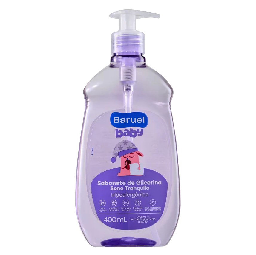 SABONETE LÍQUIDO BARUEL BABY SONO TRANQUILO 400ML