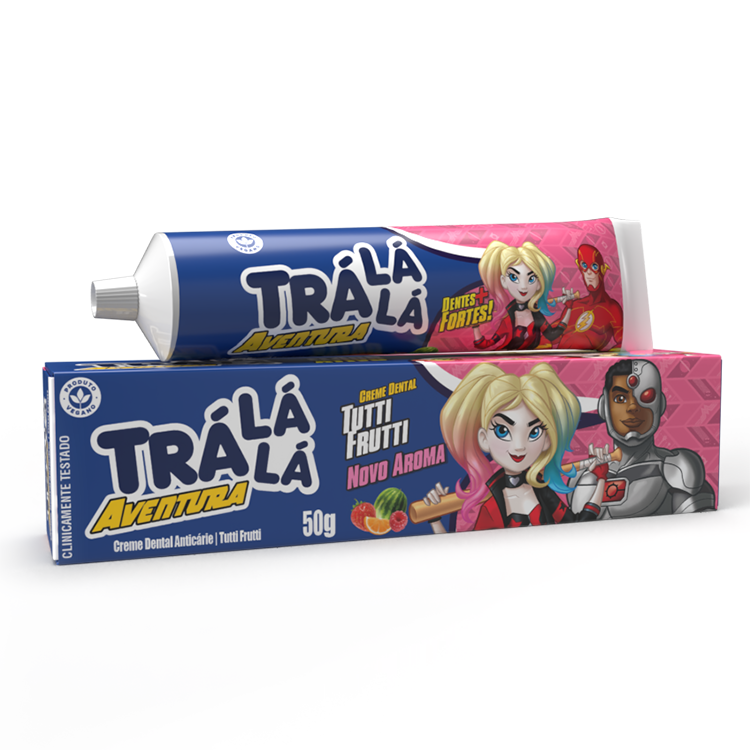 CREME DENTAL TRÁ LÁ LÁ KIDS TUTTI FRUTTI 48X50G