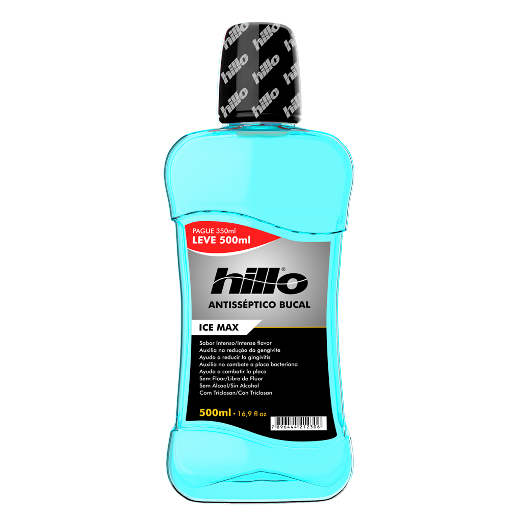 ANTISSEPTICO BUCAL HILLO ICE MAX 500ML