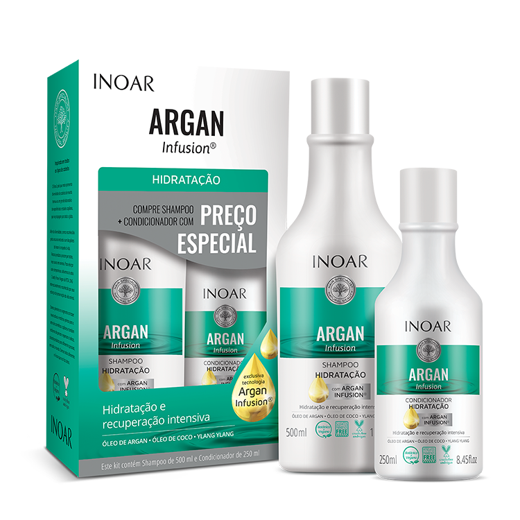 KIT SH+COND INOAR ARGAN HIDRATACAO
