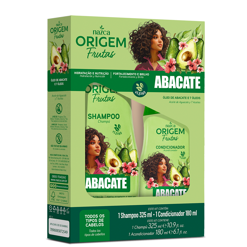 ORIGEM SH+COND ABACATE 325+180ML