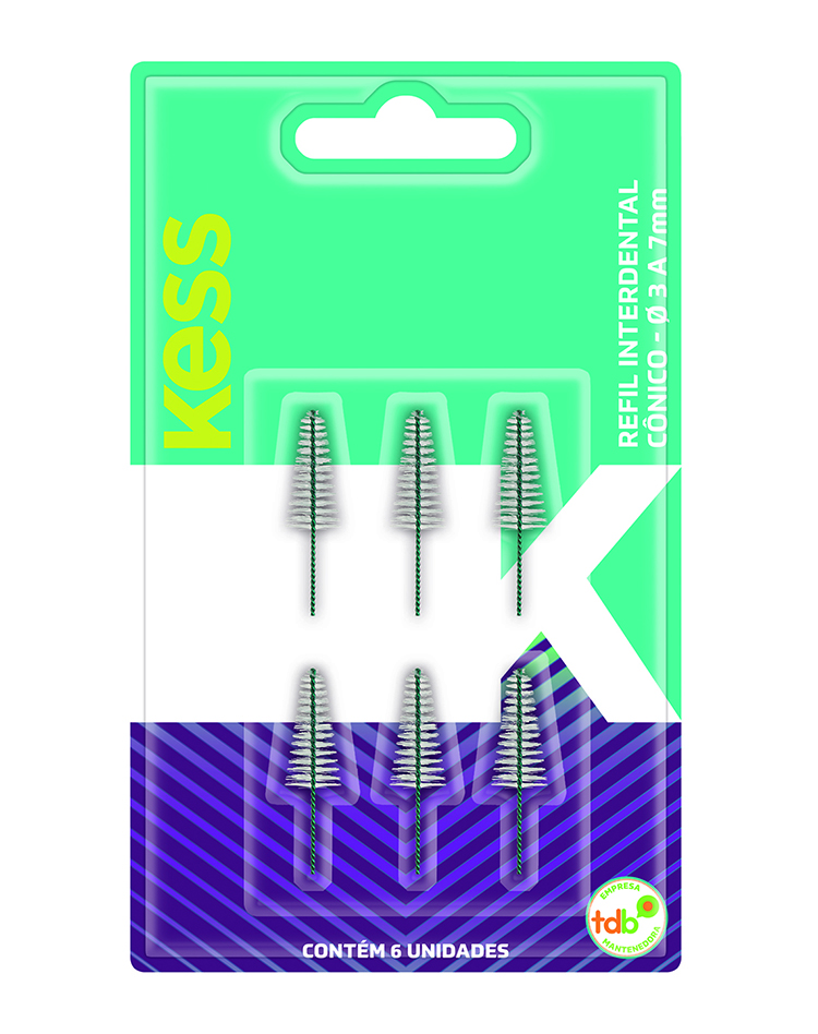 Refil Interdental Kess Cônico 1993 (6 Unidades)
