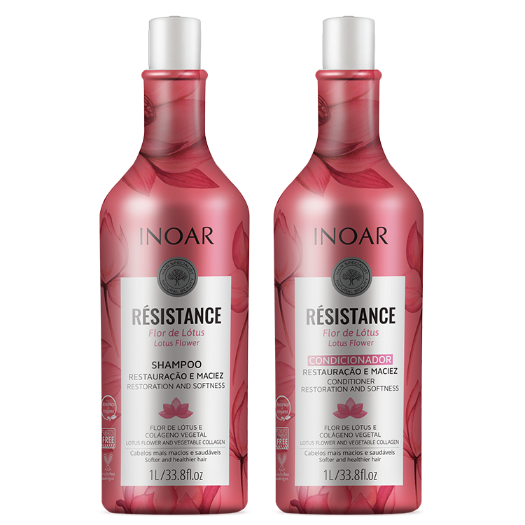 KIT SH+COND INOAR RESIS.FLOR DE LOTUS 1L