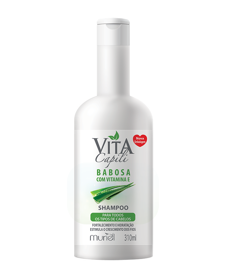 SHAMPOO VITA CAPILI BABOSA COM VITAMINA E 310ML