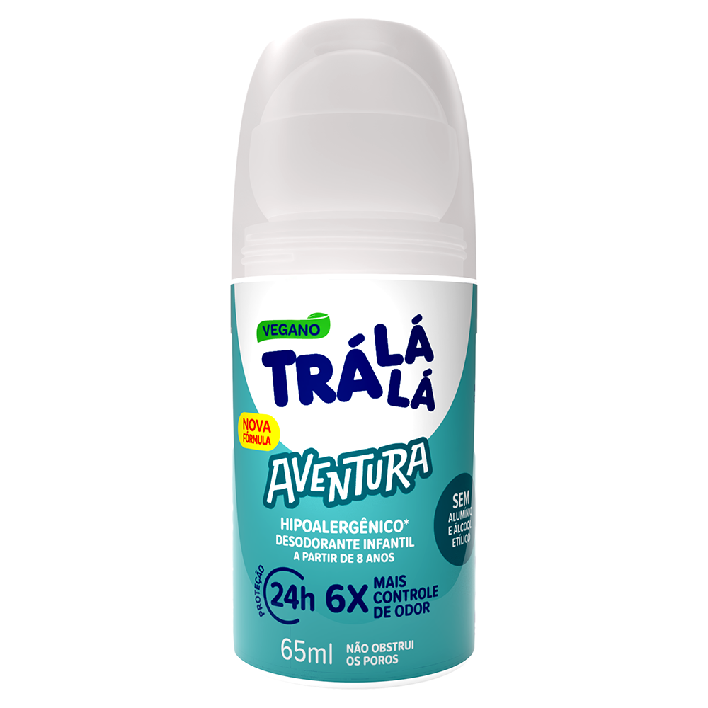 DESODORANTE ROLL ON TRÁ LÁ LÁ KIDS AVENTURA 12X65ML