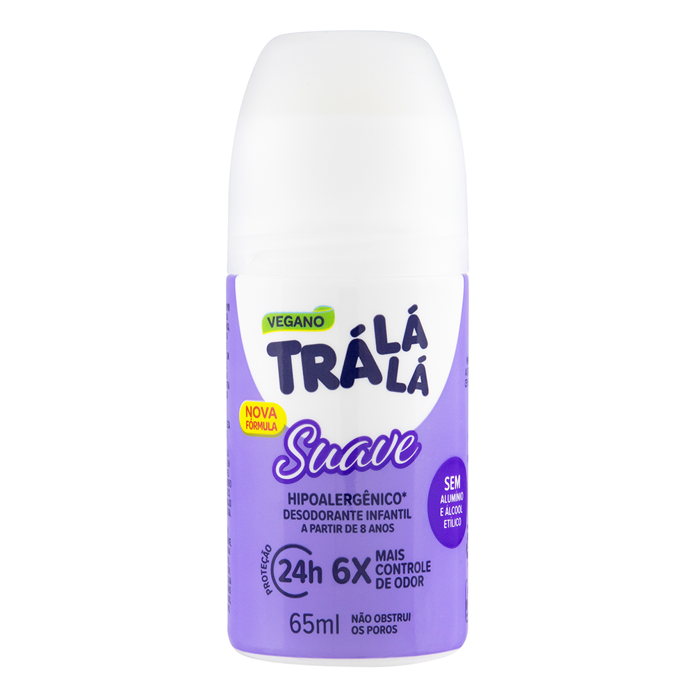 DESODORANTE ROLL ON TRÁ LÁ LÁ KIDS SUAVE 12X65ML
