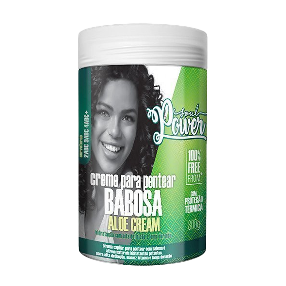 CREME PARA PENTEAR BABOSA ALOE CREAM SOUL POWER 800G
