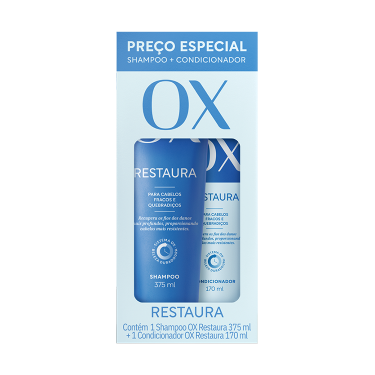 PROMOPACK OX RESTAURA SHAMPOO COND 375+170ML