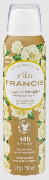 DESODORANTE AEROSOL FRANCIS CLÁSSICO BRANCO 150ML