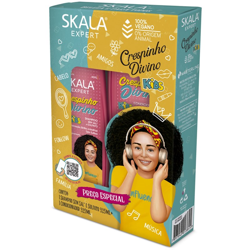 KIT SH+COND SKALA CRESPINHO 325ML