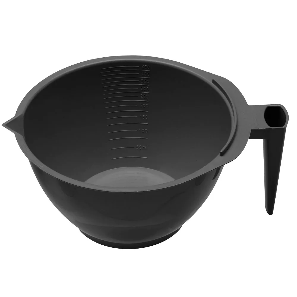 TIGELA GRADUADA PRETA P/ TINTURA C/ SUPORTE DE PINCEL