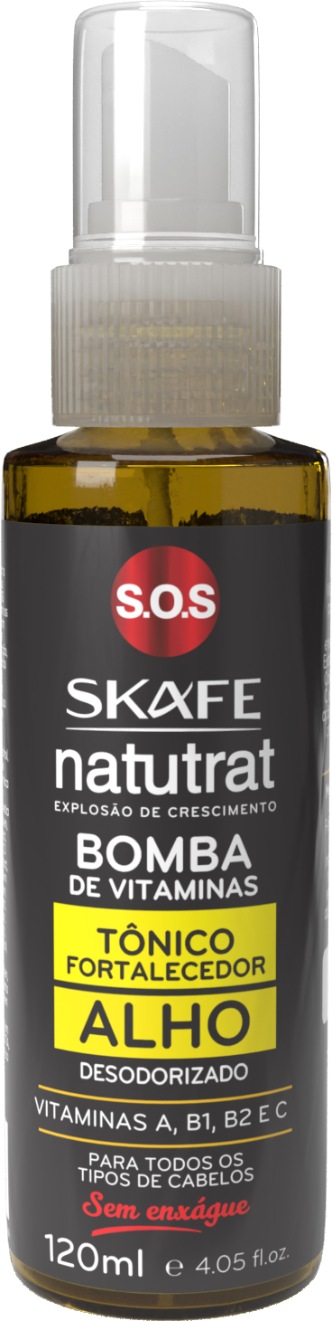 TÔNICO FORTALECEDOR ALHO NATUTRAT S.O.S BOMBA DE VITAMINAS 120ML