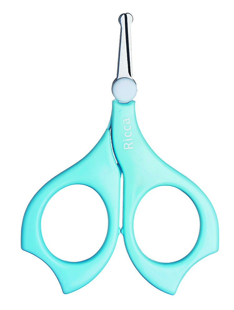 Tesoura de Unha Ricca Baby Colors Azul 1656