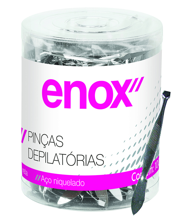 Pinça Depilatória Enox Pote 941 (100 Unidades)