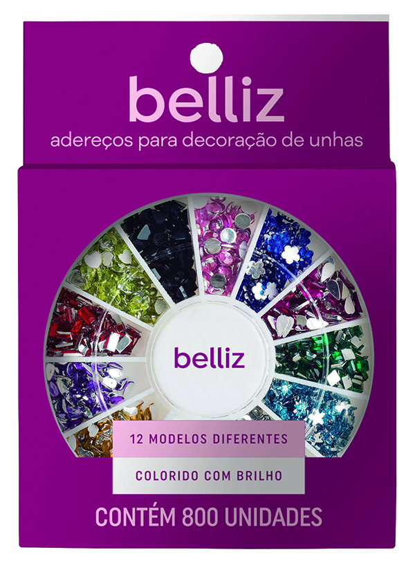 Adereços para Decoração de Unhas Belliz 1258 (800 Unidades)