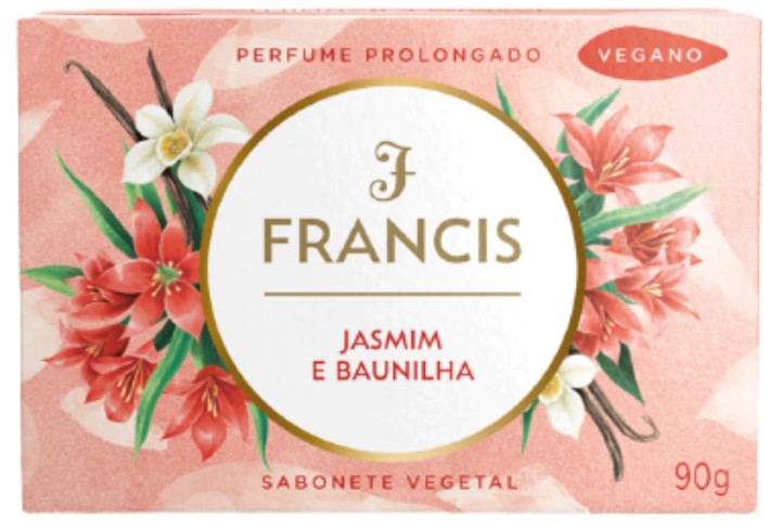 SABONETE DUZIA BARRA FRANCIS CLASSICO VERMELHO 12X90G