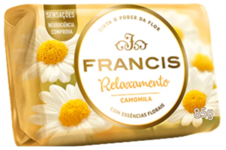 SABONETE BARRA FRANCIS INTENSO AMARELO 108X85G