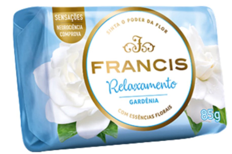 SABONETE BARRA FRANCIS SUAVE AZUL 108X85G