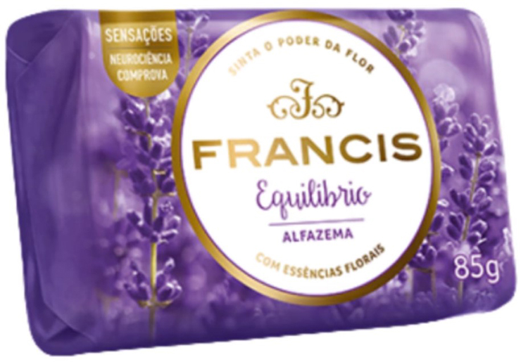 SABONETE BARRA FRANCIS SUAVE LILÁS 108X85G