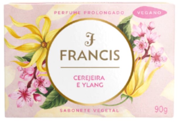 SABONETE DUZIA BARRA FRANCIS CLASSICO ROSA 12X90G