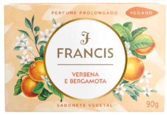 SABONETE DUZIA BARRA FRANCIS CLASSICO LARANJA 12X90G