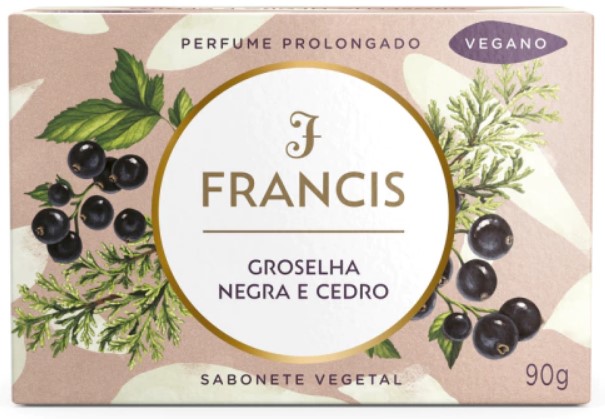 SABONETE BARRA FRANCIS CLASSICO PRETO 108X90g