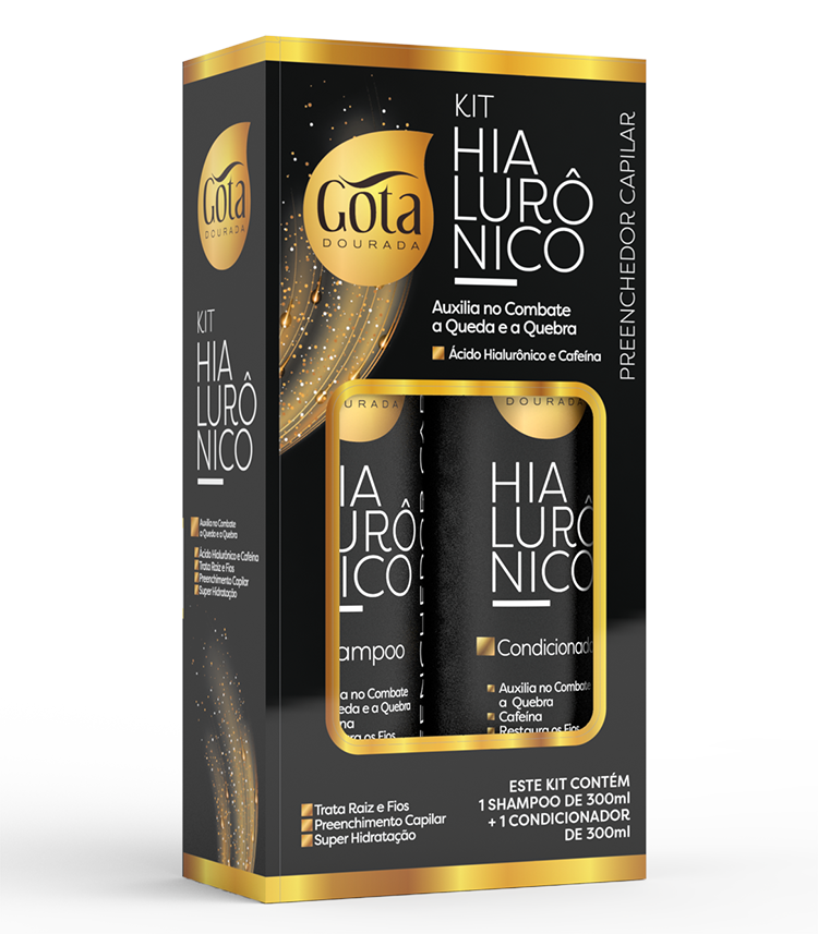 KIT SHAMPOO + CONDICIONADOR HIALURÔNICO 300ML