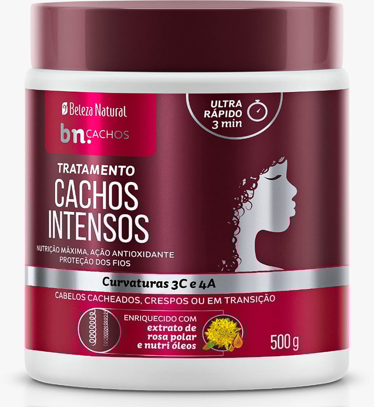 CREME DE TRATAMENTO BELEZA NATURAL CACHOS INTENSOS 500G 