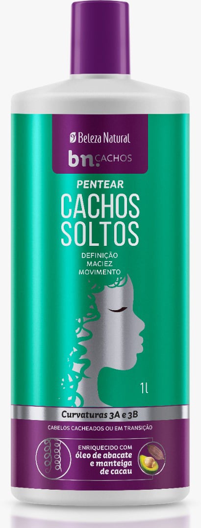 CREME PARA PENTEAR BELEZA NATURAL CACHOS SOLTOS 1L