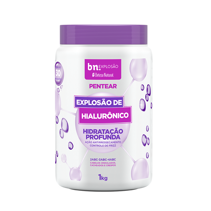 CREME PARA PENTEAR BELEZA NATURAL EXPLOSÃO DE HIALURÔNICO 1KG
