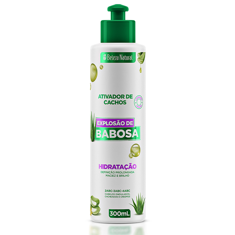 ATIVADOR DE CACHOS BELEZA NATURAL EXPLOSÃO DE BABOSA 300ML