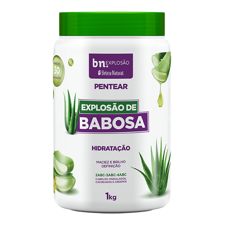 CREME PARA PENTEAR BELEZA NATURAL EXPLOSÃO DE BABOSA 1KG 