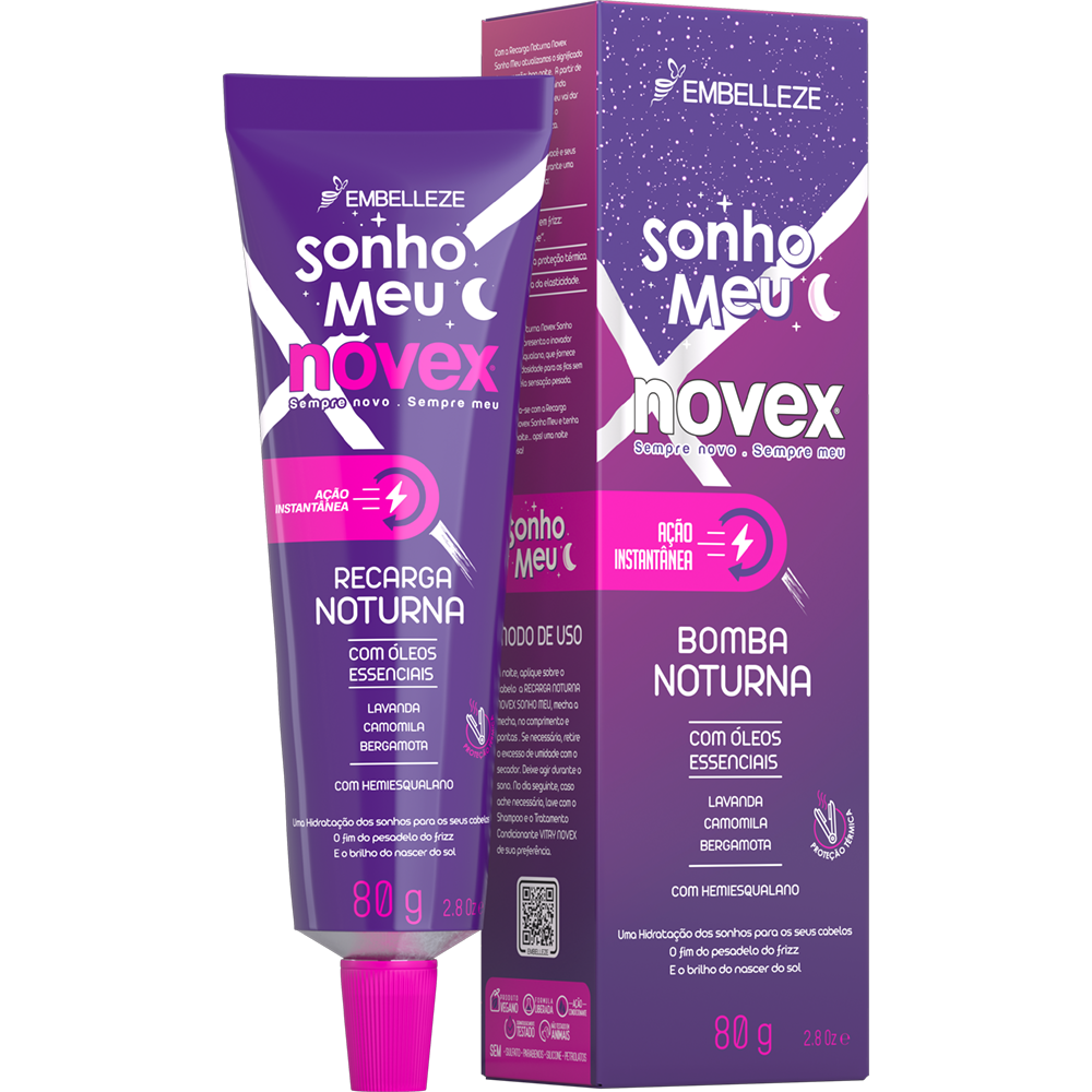 RECARGA NOVEX NOTURNA SONHO 80G EMBELLEZE