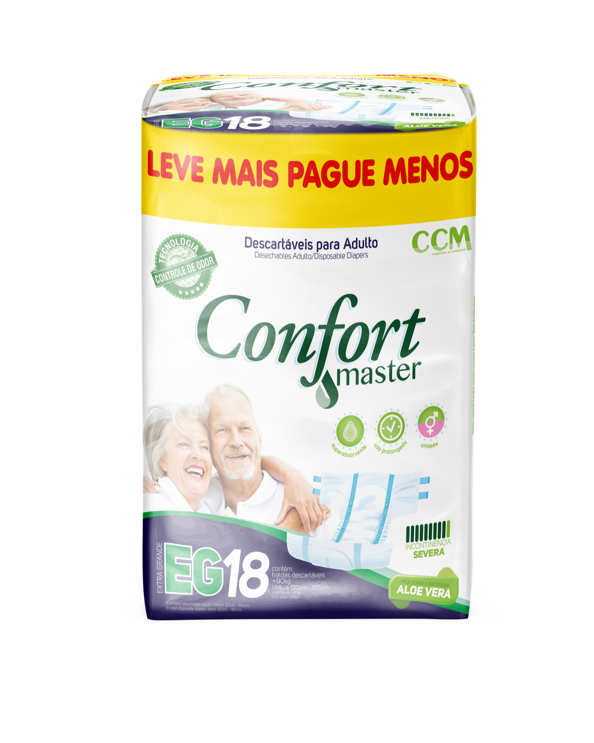FRALDA GERIAT.CONFORT MASTER JUM XG C/18
