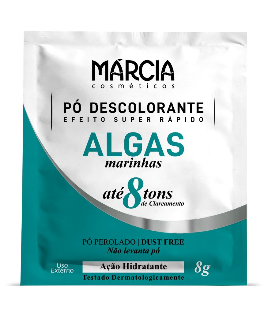 PÓ DESCOLORANTE ALGAS MARINHAS 8G COM 24