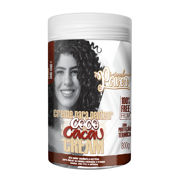 CREME PARA PENTEAR COCO E CACAU CREAM SOUL POWER 800G