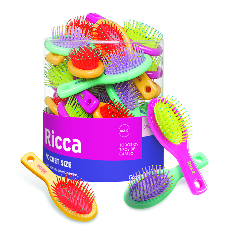 Mini Escova Ricca Cristal Colors 489