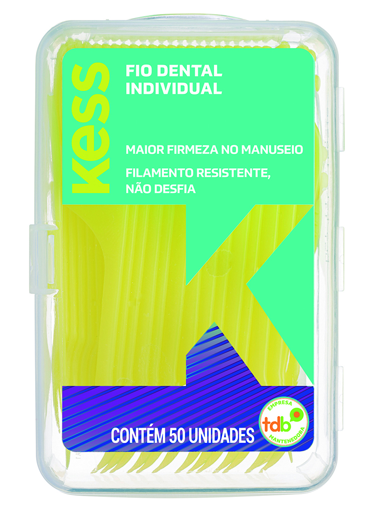 Fio Dental Kess Individual Pote (50 Unidades) 2002