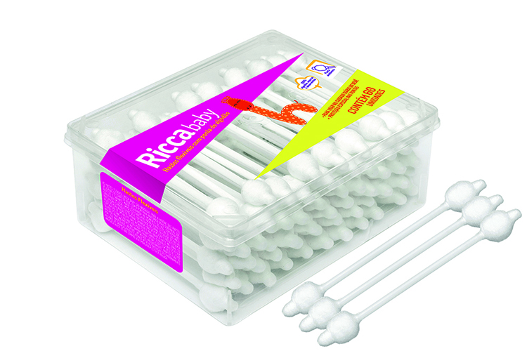 Hastes Flexíveis Ricca Baby (60 Unidades)